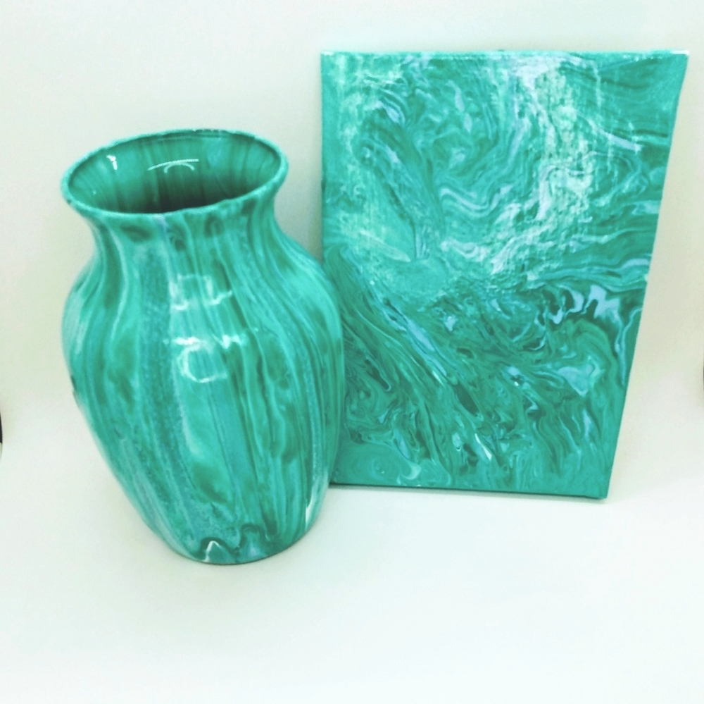 Handcrafted Vases and Canvas